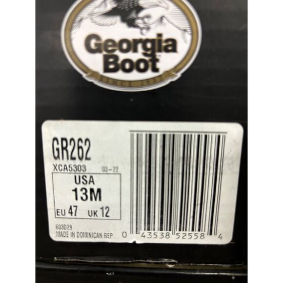 Georgia Giant Mens Size 13 M Brown Leather Chelsea Work Ankle Boots main image 8